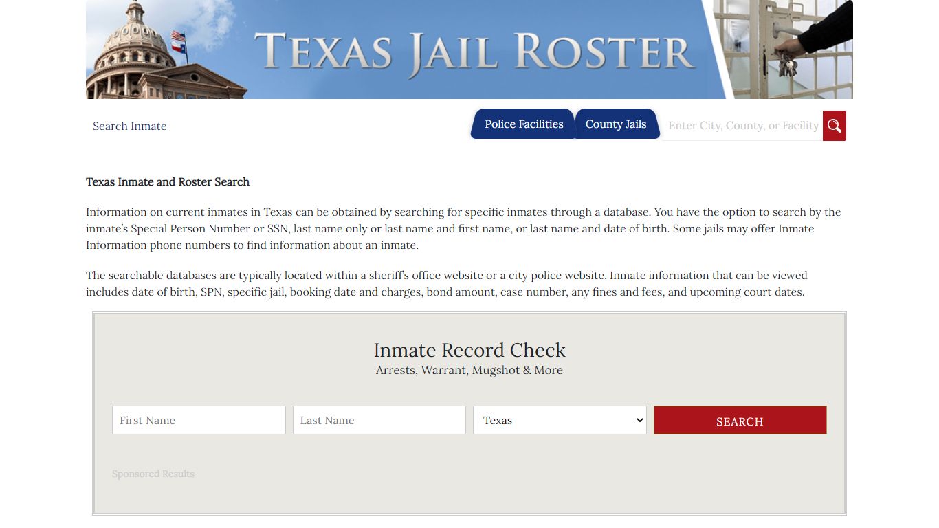 Comal County Jail Inmates | Jail Roster Search